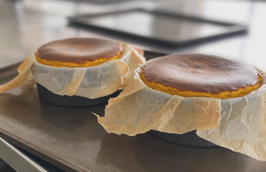 かぼちゃを使用したチーズケーキ