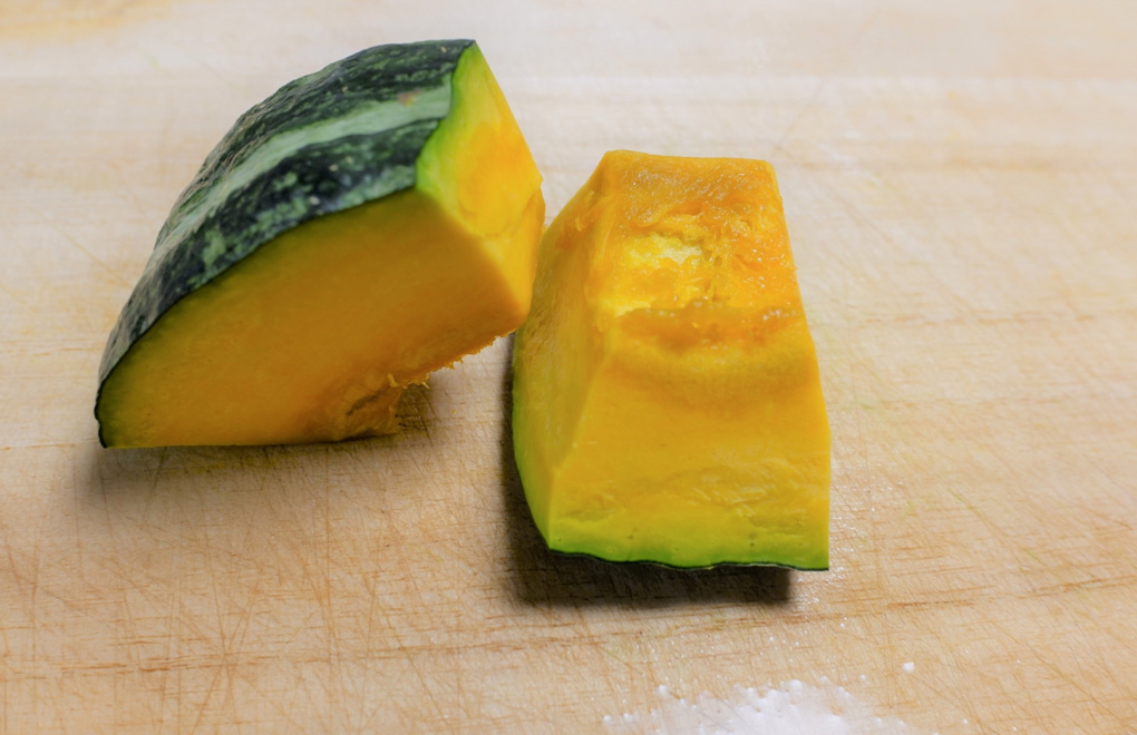 カットされたかぼちゃ